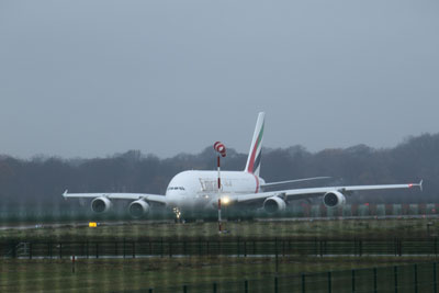 November 2015 | Airbus A380-841 | Emirates | Airbus-Werkflughafen Hamburg-Finkenwerder (EDHI)