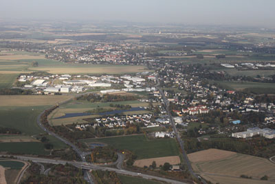 September 2018 | Hartmannsdorf bei Chemnitz mit Burgst&auml;dt im Hintergrund