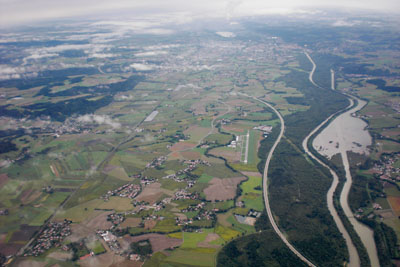 September 2013 | Landshut bei Anflug auf den Flughafen M&uuml;nchen (EDDM)